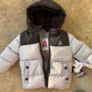 New With Tags Reebok Kids Two-Tone Puffer Jacket